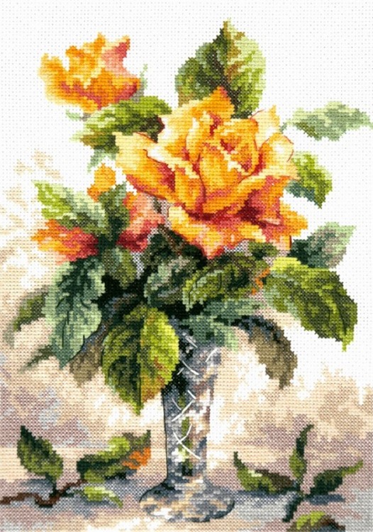 Набор для вышивания Чудесная игла 40-79 Желтые розы