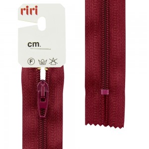 Riri 2518376/20/2410 Молния спираль, неразъемная, 4 мм, 20 см, темно-красный