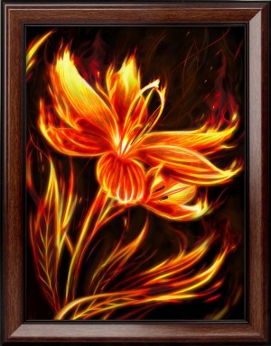 Алмазная живопись АЖ-1852 Огненный цветок