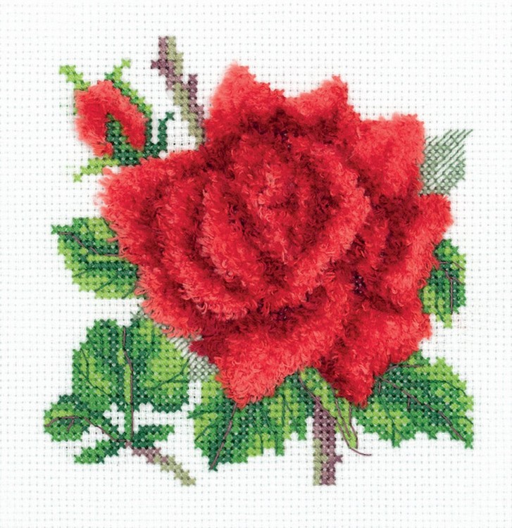 Набор для вышивания Кларт 8-351 Красная роза