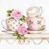 Набор для вышивания Luca-S B2327 Чайные чашки с розами