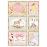 Stamperia DFSA4679 Бумага рисовая "DayDream cards pink"