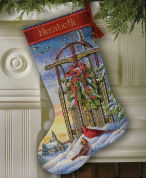 Dimensions 08819 Christmas Sled Stocking (made in USA)