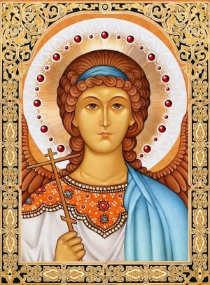 Алмазная живопись АЖ-1845 Икона Ангел Хранитель