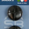 Sandra CARD155 Пуговицы, черный