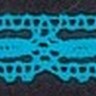 IEMESA 1798/15 Мерсеризованное хлопковое кружево, ширина 15 мм, цвет бирюзовый