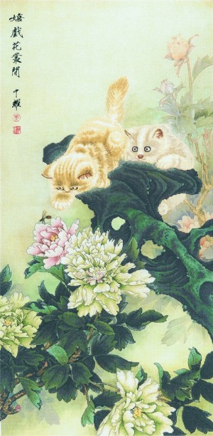 Xiu Crafts 2031101 Коты и пионы