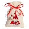 Набор для вышивания Vervaco PN-0144319 Мешочек "Санта с шарфом"