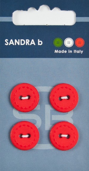 Sandra CARD057 Пуговицы, красный
