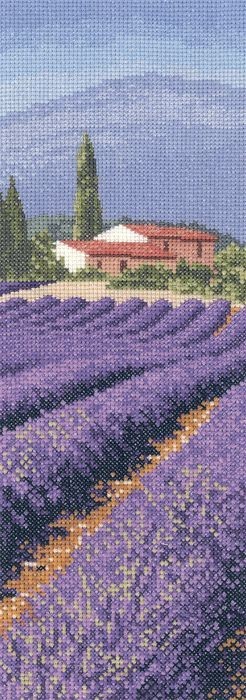 Набор для вышивания Heritage JCLA1247E Lavender Fields (Лавандовые поля)