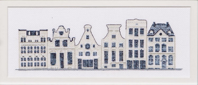 Набор для вышивания Thea Gouverneur 552A Delft Blue Houses
