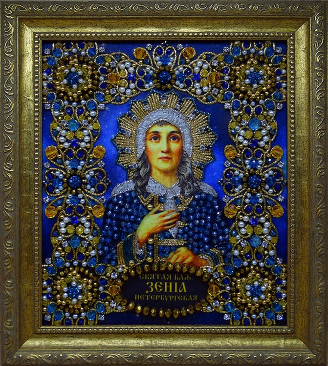 Набор для вышивания Хрустальные грани Ии-13 Образ Святой Ксении Петербургской