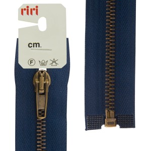Riri 2513094/80/2626 Молния металлическая, разъёмная, 5 мм, 80 см, кобальт синий