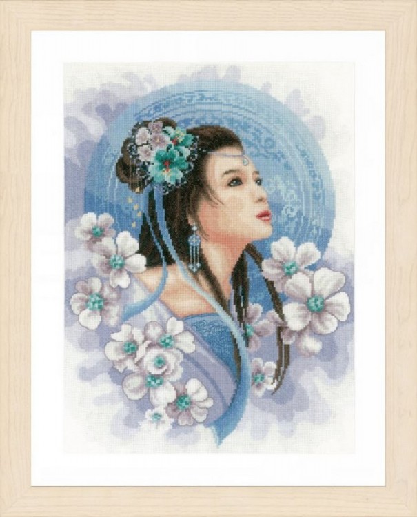 Набор для вышивания Lanarte PN-0169168 Asian lady in blue