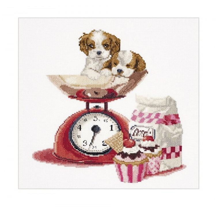 Набор для вышивания Thea Gouverneur 741A Baking Puppy