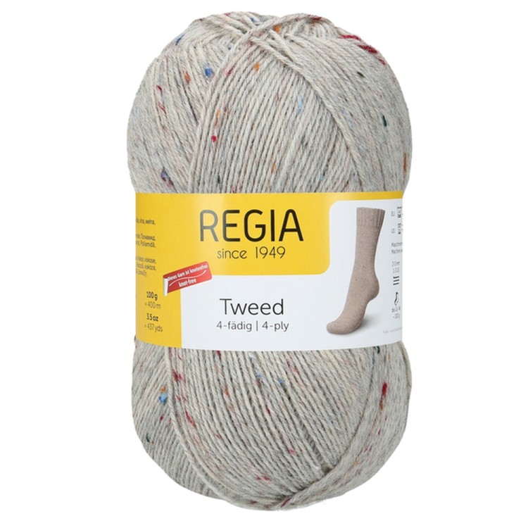 Пряжа для вязания Regia 9801245 Tweed 4-ply (Твид 4 нитки)