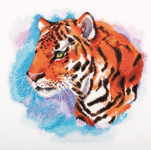 Панна J-7332 Акварельный тигр