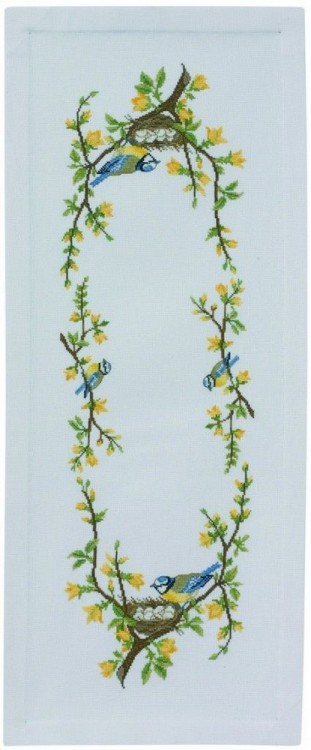 Набор для вышивания Eva Rosenstand 23-287 Дорожка "Птичье гнездо"
