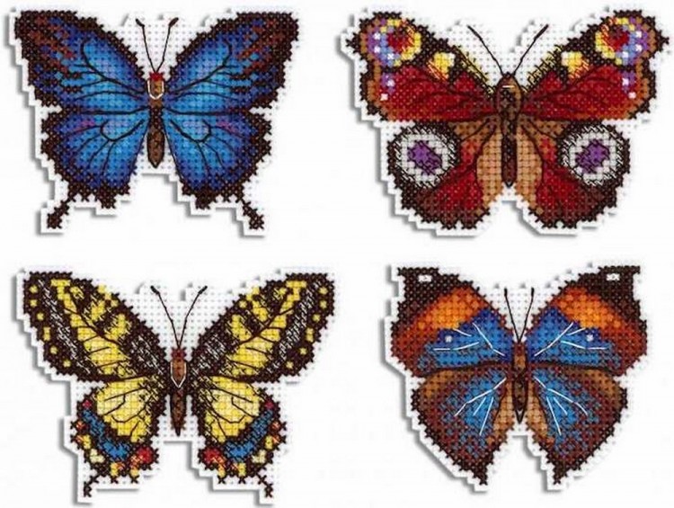 Набор для вышивания Жар-Птица Р-485 Яркие бабочки