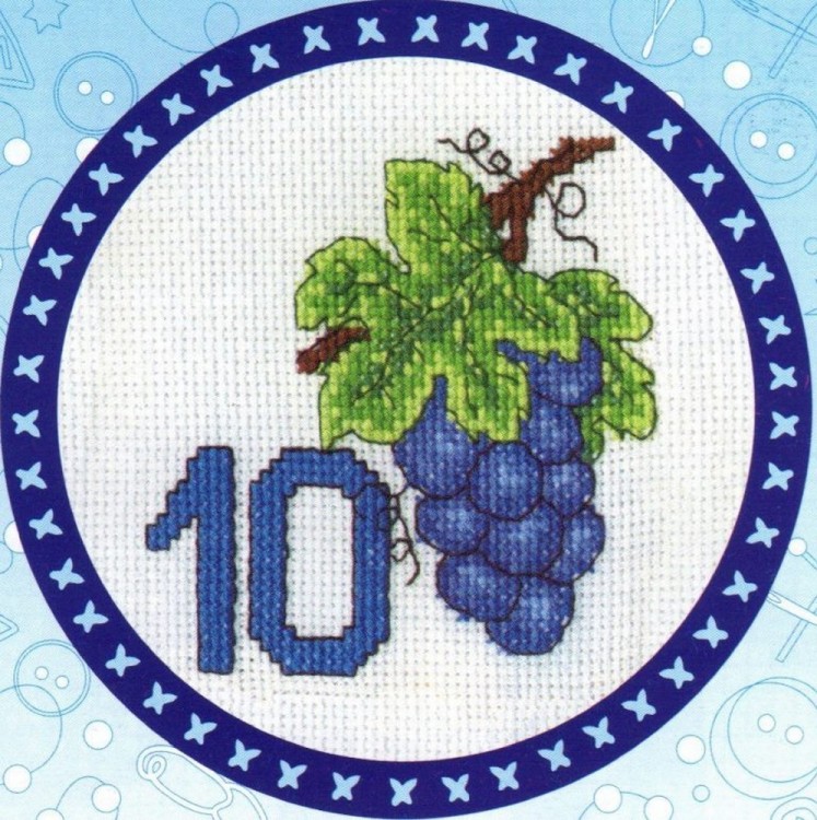 Набор для вышивания Панна D-0147 (Д-0147) Цифра "10"
