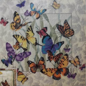 Bucilla 04702 Butterfly Collage Picture Pillow