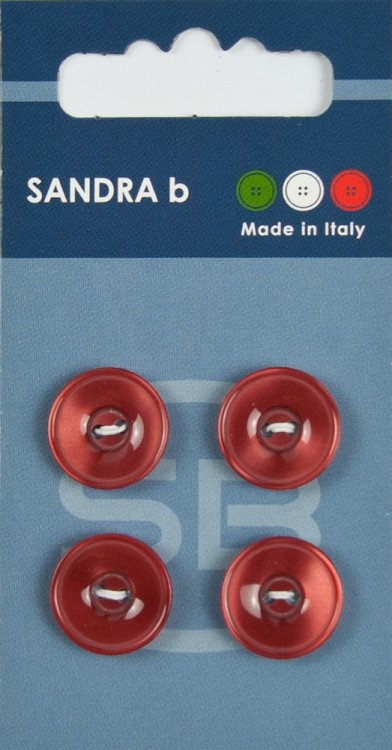 Sandra CARD061 Пуговицы, бордовый