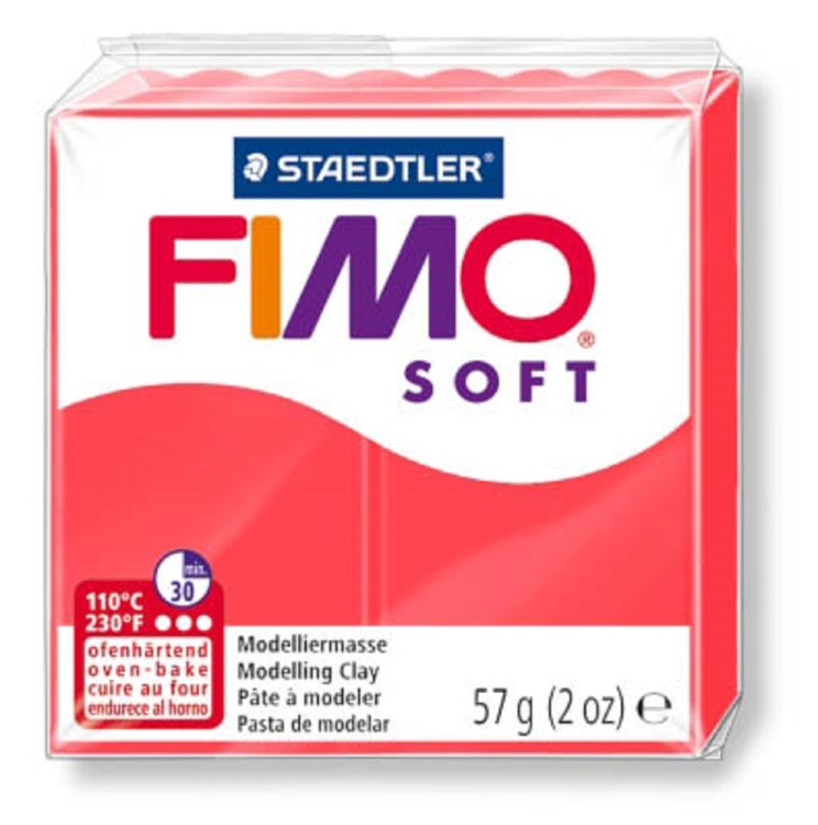 Fimo 8020-40 Полимерная глина Soft фламинго