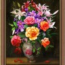 Алмазная живопись АЖ-1744 Розы и лилии