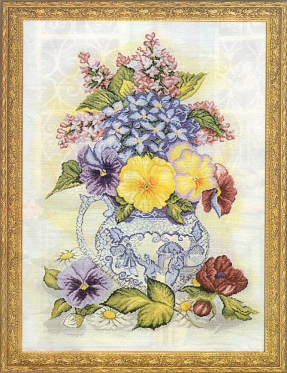 Набор для вышивания Elizabeth de Lisle 82626 Enchanting Blossoms
