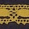 IEMESA 1798/62 Мерсеризованное хлопковое кружево, ширина 15 мм, цвет горчичный