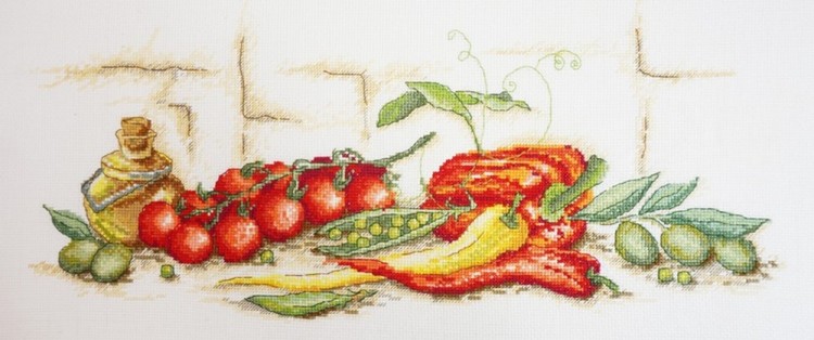 Набор для вышивания Марья Искусница 11.003.06 Помидоры, перец и оливки