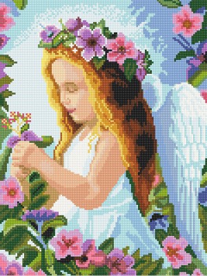 Алмазное Хобби Ah00161 Ангел с цветами