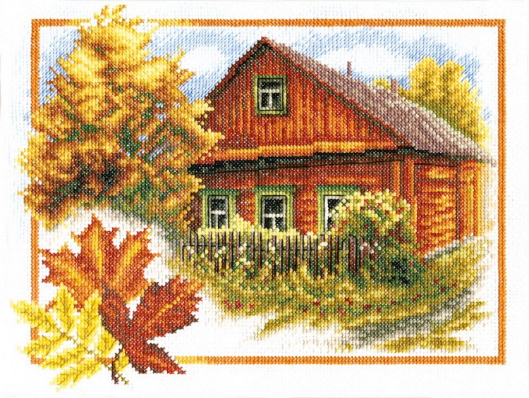 Набор для вышивания Панна PS-0314 (ПС-0314) Осень в деревне