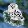 Набор для вышивания Mill Hill MH181633 Snowy Owlet (Снежная сова)