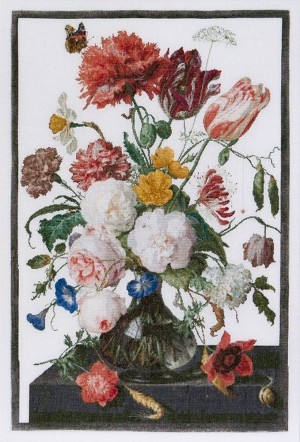 Thea Gouverneur 785 Still Life with Flowers in a glass Vase, 1650-1683, Jan Davidsz. De Heem