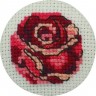 Набор для вышивания Permin 02-2197 Пуговица "Роза"