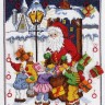 Набор для вышивания Anchor 03504 Календарь "Санта и дети"
