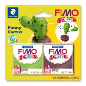 Fimo 8035 13 Набор полимерной глины FIMO kids kit детский набор “Веселый кактус”