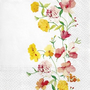 PAW Decor Collection SDL120102 Салфетка трехслойная для декупажа "Нежные цветы"