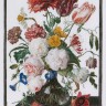 Набор для вышивания Thea Gouverneur 785A Still Life with Flowers in a glass Vase, 1650-1683, Jan Davidsz. De Heem