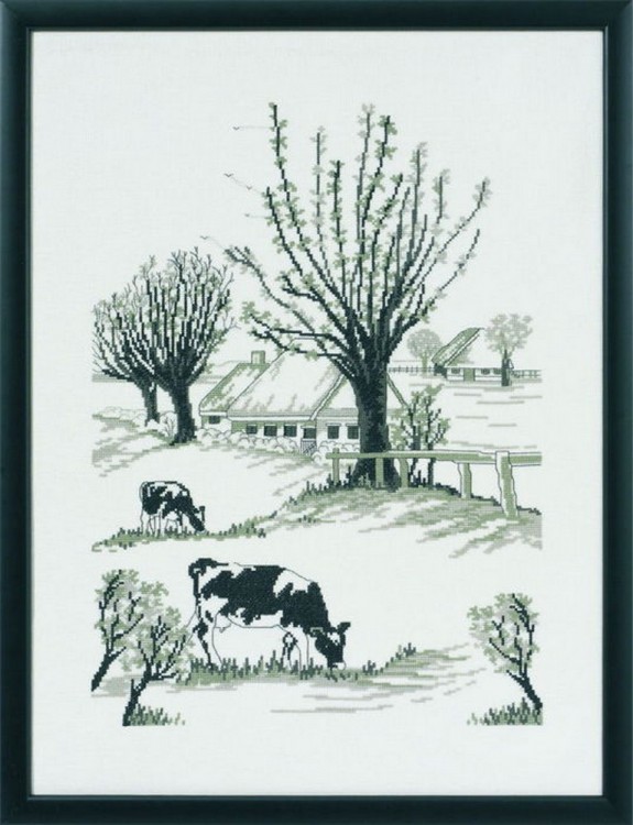 Набор для вышивания Permin 90-1109 Коровы