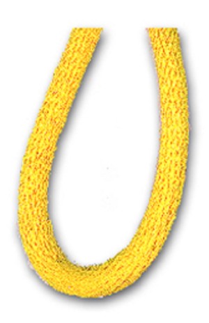 SAFISA P00462-2мм-32 Шнур атласный мини-рулон, 2 мм, цвет желтый