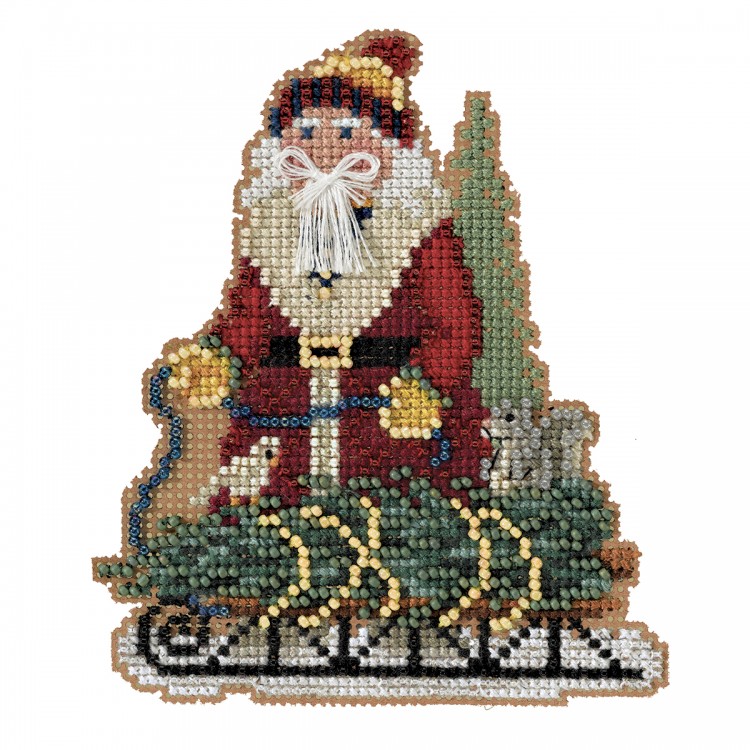 Набор для вышивания Mill Hill MH202233 Norway Spruce Santa (Норвежский Санта с елью)