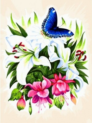 Белоснежка 363-AS Бабочка в ботаническом саду