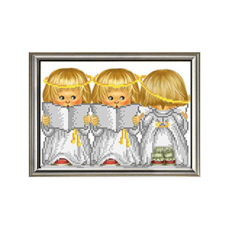 Набор для вышивания Larkes Н4129 Певчие ангелочки