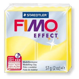 Fimo 8020-104 Полимерная глина Effect полупрозрачная жёлтая