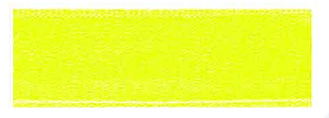 SAFISA 110-11мм-201 Лента атласная двусторонняя, ширина 11 мм, цвет 201 - неоновый желтый