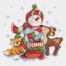 Набор для вышивания Кларт 8-292 Снеговик с подарками