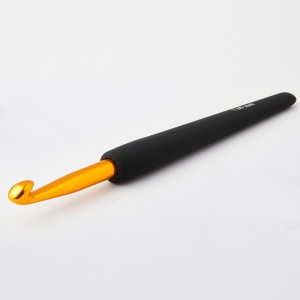 KnitPro Крючок для вязания с эргономичной ручкой "Basix Aluminum", золотистый