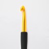 KnitPro Крючок для вязания с эргономичной ручкой "Basix Aluminum", золотистый